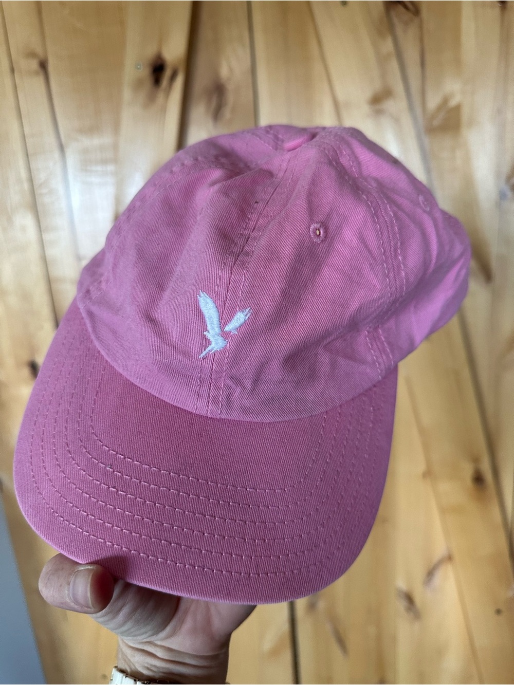 Pink American Eagle hat
